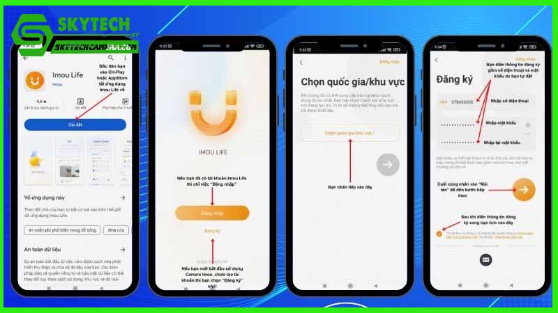ách kết nối camera Imou IPC-TA42CP với điện thoại để giám sát từ xa