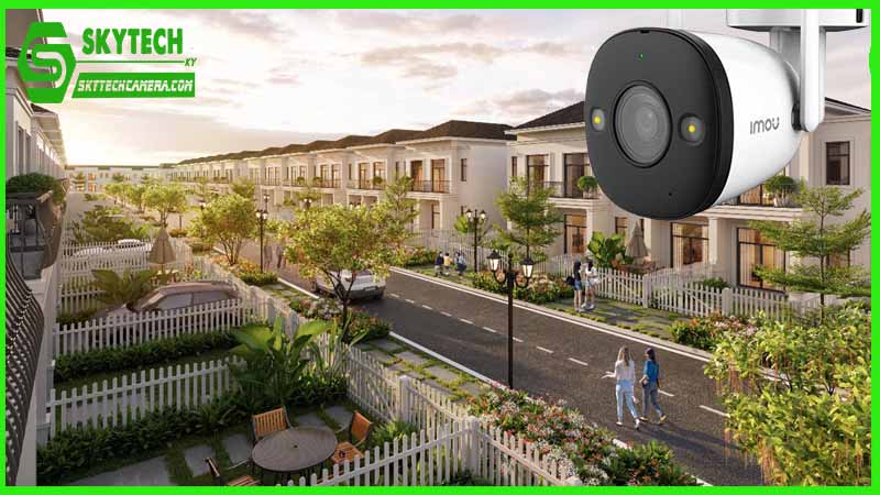 Camera Imou IPC-F22FP giúp giám sát và kiểm soát hành vi trong khu đô thị.