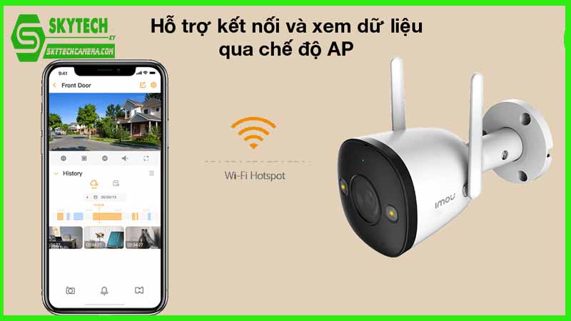 Camera Imou IPC-F52FP và khả năng kết nối
linh hoạt với các thiết bị thông minh khác