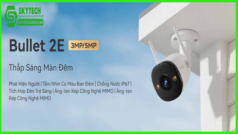 Chất lượng hình ảnh sắc nét của Camera Imou IPC-F52FP vào ban đêm và dưới điều kiện ánh sáng yếu