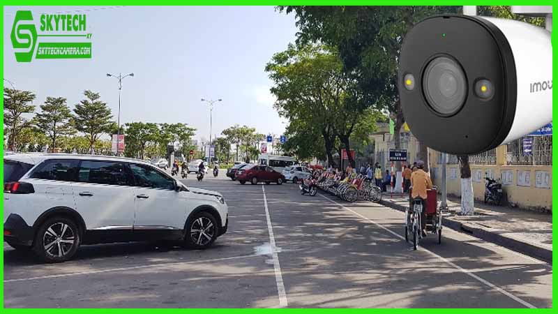 Đánh giá Camera Imou IPC-F52FP trong việc giám sát khu vực bãi đỗ xe ngoài trời