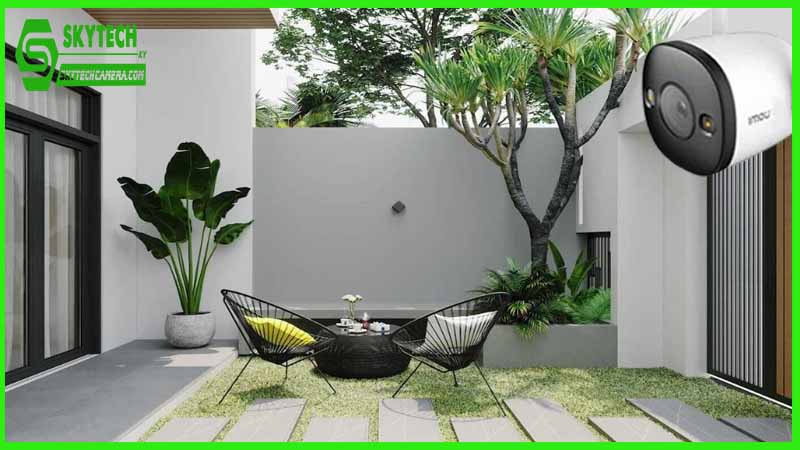Lắp đặt Camera Imou IPC-F52FP cho các không gian rộng như sân vườn, bãi đỗ xe