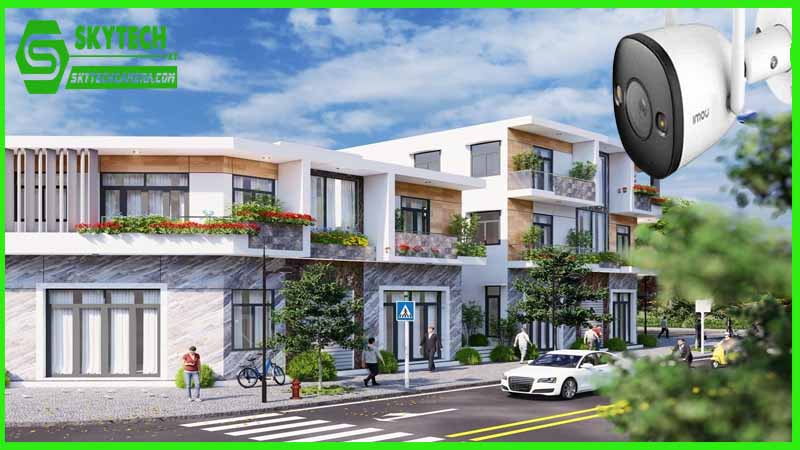 Sử dụng camera Imou IPC-F22FP để giám sát khách ra vào tại các khu dân cư.