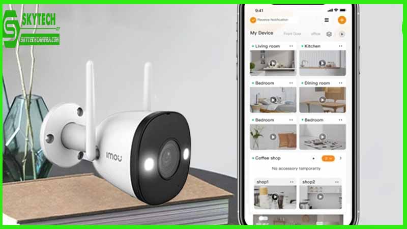 Tính năng ghi hình ban đêm của camera Imou IPC-F22FP giúp bảo vệ nhà hàng suốt 24 giờ