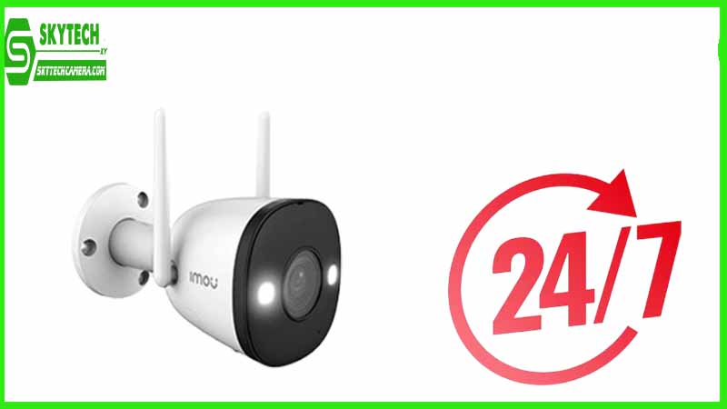 Tính năng ghi hình ban đêm của camera Imou IPC-F22FP giúp bảo vệ nhà hàng suốt 24 giờ