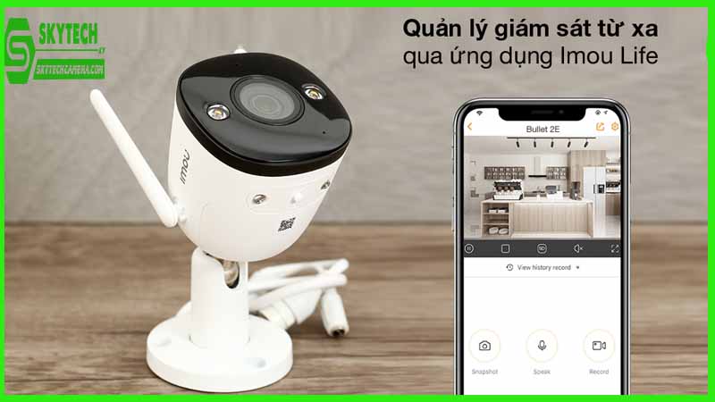 Tính năng kết nối từ xa của camera Imou IPC-F22FP giúp bảo vệ an ninh cho các khu nghỉ dưỡng