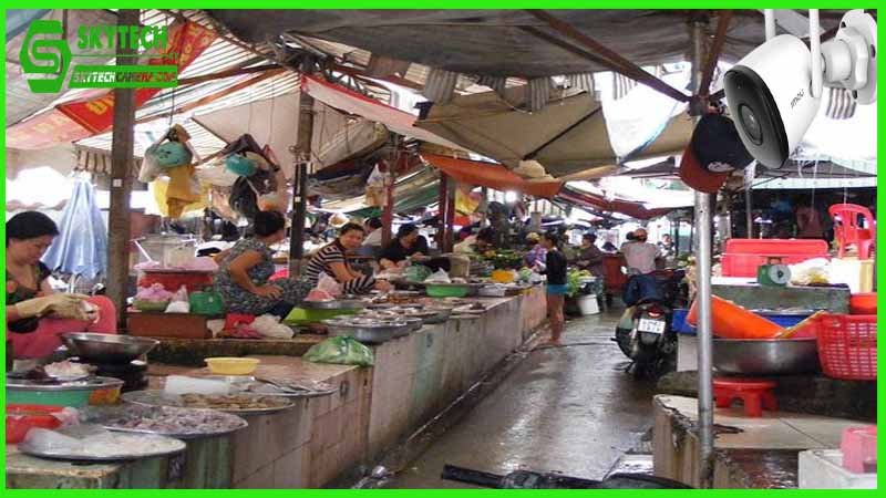 Ứng dụng camera Imou IPC-F22P trong việc bảo vệ khu vực bán hàng ngoài trời