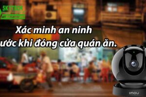 Xác minh an ninh trước khi đóng cửa quán ăn
