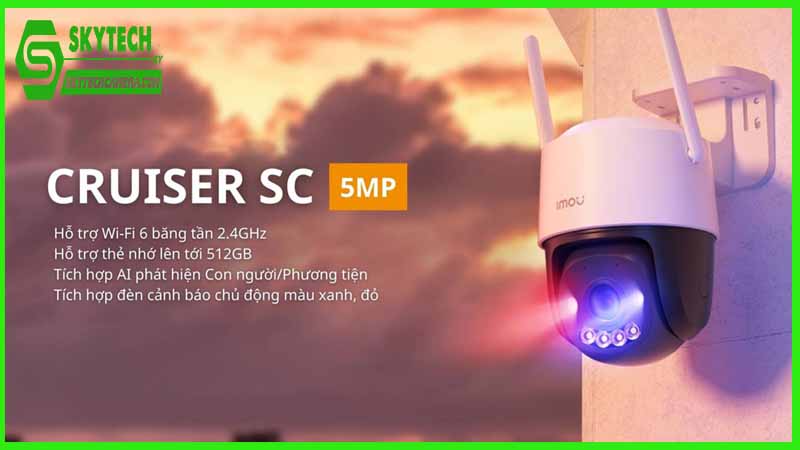 Lý do Camera IMOU Cruiser SC 5MP là công cụ đắc lực giúp bảo vệ kho bãi khỏi sự xâm nhập trái phép