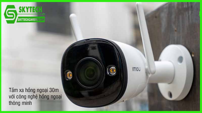Camera Imou IPC-F22FP giúp giám sát và kiểm soát hành vi trong khu đô thị.