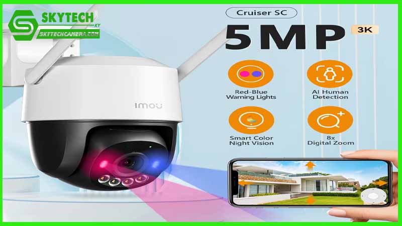 Camera IMOU Cruiser SC 5MP giúp giảm thiểu tổn thất tài sản trong các khu vực công cộng