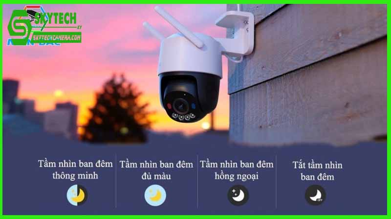 Cung cấp hình ảnh rõ nét ngay cả khi trời tối với Camera IMOU Cruiser SC 5MP