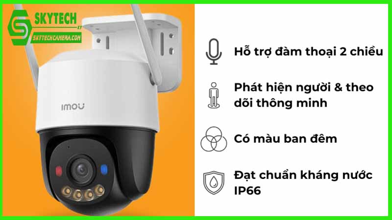 Cung cấp hình ảnh rõ nét ngay cả khi trời tối với Camera IMOU Cruiser SC 5MP