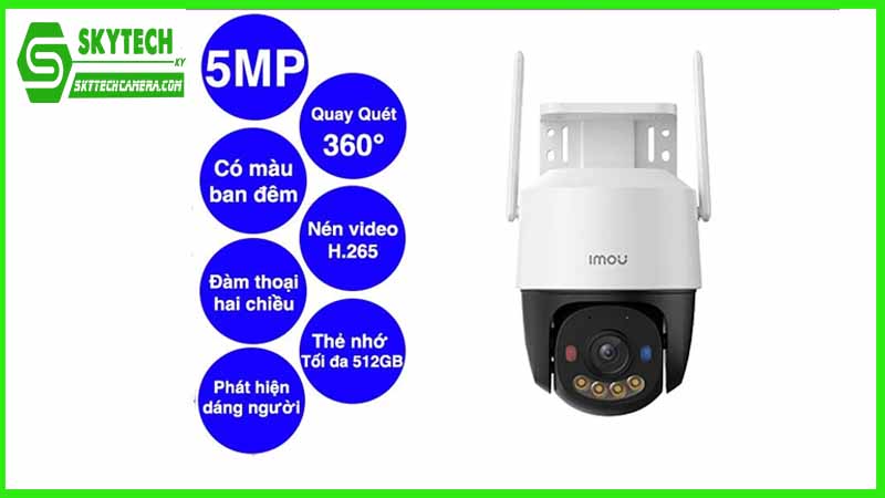 Công nghệ AI trong Camera IMOU Cruiser SC 5MP giúp bạn bảo vệ tài sản dễ dàng hơn