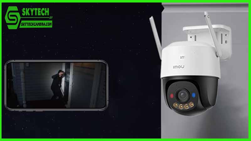 Chế độ xem ban đêm của Camera IMOU Cruiser SC 5MP giúp bảo vệ tài sản 24/7