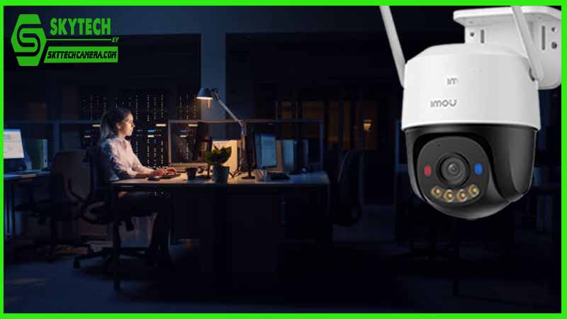 Camera IMOU Cruiser SC 5MP giúp bảo vệ tài sản không chỉ trong giờ hành chính mà còn vào ban đêm