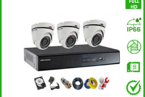 Trọn bộ 03 camera Hikvision 1
