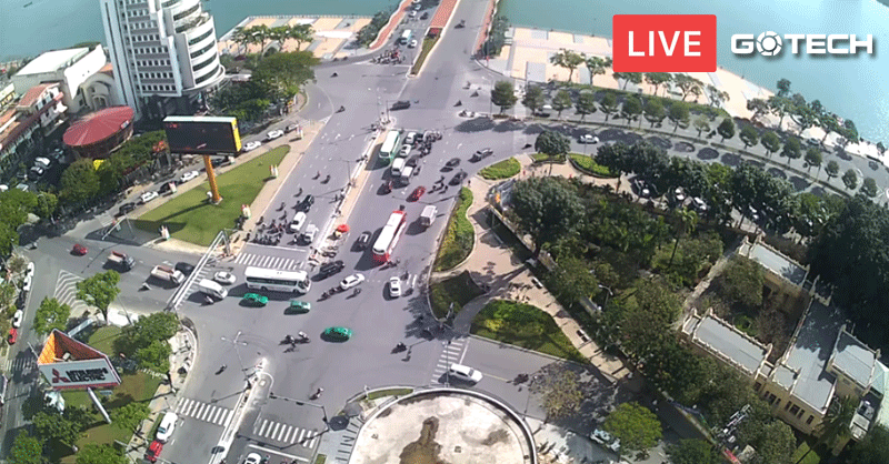 Xem LIVE camera giám sát từ trên cao ở Cầu Rồng Đà Nẵng | SkyCamera